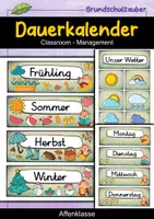 Vorschau - Poster - Affe Dauerkalender für die Affenklasse - Deckblatt