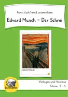 Vorschau - Arbeitsblätter - Edvard Munch - Der Schrei - Kunst fachfremd unterrichten - Deckblatt