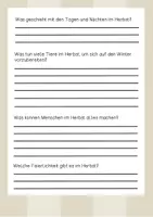 Vorschau - Arbeitsblätter - Lesetext (Lesetandem) "Der Herbst" - mit Fragen zum Text - Seite 2