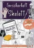 Vorschau - Arbeitsblätter - Forscherheft Skelett - Texte, Experimente, Bastelanleitungen & Forschen - Deckblatt