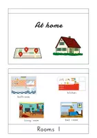 Vorschau - Mal- und Bastelvorlagen - Flipbook "At home" - Seite 1
