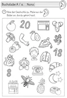 Vorschau - Arbeitsblätter - Buchstabe A / a - Einführung in GRUNDSCHRIFT - inklusive Geschichte und Puzzle - Seite 2