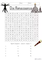 Vorschau - Arbeitsblätter - Renaissance Suchsel Buchstabengitter Geschichte - Seite 2