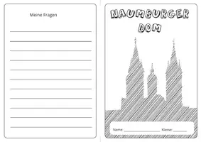 Vorschau - Arbeitsblätter - Faltblatt zum Naumburger Dom, Romanik und Gotik - Seite 1