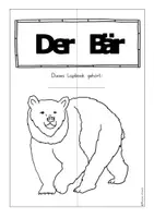Vorschau - Arbeitsblätter - Der Bär - Ein Lapbook - Seite 3