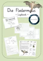 Vorschau - Arbeitsblätter - Die Fledermaus - Ein Lapbook - Deckblatt