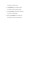 Vorschau - Arbeitsblätter - Past Continuous and Time Indicators mit Lösung - Seite 2