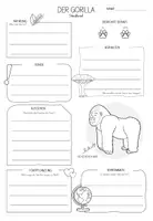 Vorschau - Arbeitsblätter - Tier-Steckbrief-Erkundung- Der Gorilla - Seite 2
