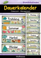 Vorschau - Poster - Wolf Dauerkalender für die Wolfklasse - Deckblatt