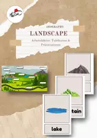 Vorschau - Arbeitsblätter - Learning and talking about Landscape - Deckblatt