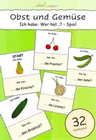 Vorschau - Spiele - Obst und Gemüse - Ich habe- Wer hat- Spiel - Deckblatt