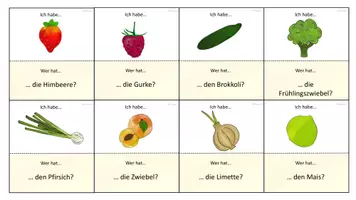 Vorschau - Spiele - Obst und Gemüse - Ich habe- Wer hat- Spiel - Seite 2