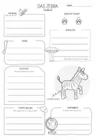 Vorschau - Arbeitsblätter - Tier-Steckbrief-Erkundung- Das Zebra - Seite 2