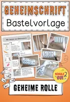 Vorschau - Arbeitsblätter - Geheime Rolle / Wir basteln eine Klorollen Geheimschrift - Deckblatt