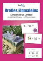 Vorschau - Aufgabenkarten - Großes Einmaleins | Multiplikation & Division üben - Karteikärtchen - Deckblatt