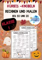 Vorschau - Arbeitsblätter - Kürbis Knobeleien - Rechnen bis 10 und 20 / 1. Klasse - 2 Versionen - Deckblatt