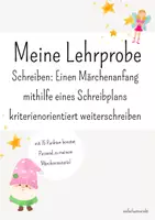Vorschau - Stundenentwürfe - Materialpaket Lehrprobe Märchenstunde - Deckblatt