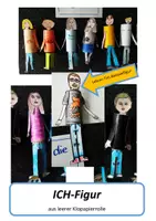 Vorschau - Mal- und Bastelvorlagen - Kunst: ICH-Figur / Proportionen am menschl. Körper - Deckblatt