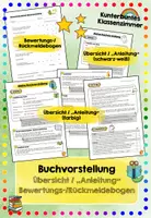 Vorschau - Anderer Materialtyp - Buchvorstellung: Übersicht / "Anleitung" & Bewertungsbogen - Deckblatt