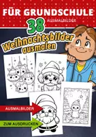 Vorschau - Mal- und Bastelvorlagen - Zauberhafte Weihnachts-Ausmalbilder – Kreatives Material für die Grundschule - Deckblatt