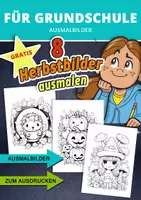 Vorschau - Mal- und Bastelvorlagen - Gratis-Herbst-Ausmalbilder – Kreatives Malpaket für die Grundschule - Deckblatt