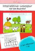 Vorschau - Arbeitsblätter - Interaktive Lesespurgeschichte - Auf dem Bauernhof - Deckblatt