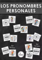 Vorschau - Spiele - Los pronombres personales - Pärchensuche - Deckblatt