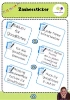 Vorschau - Präsentationen/Tafelbilder - Zaubersticker | Formen transparent | für GoodNotes - Farbe editierbar - Seite 2