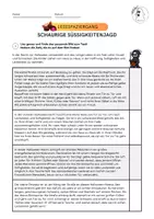 Vorschau - Arbeitsblätter - Lesespaziergang - Schaurige Süßigkeitenjagd - Seite 1