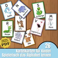 Vorschau - Spiele - Alphabet lernen Englisch - Lernkarten ABC - Deckblatt