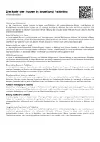 Vorschau - Arbeitsblätter - Die Rolle der Frauen in Israel und Palästina (Infotext und Übungen) - Deckblatt