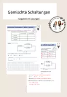 Vorschau - Arbeitsblätter - Gemischte Reihen- und Parallelschaltungen - Deckblatt