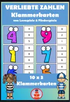 Vorschau - Stationenlernen - verliebte Zahlen Klammerkarten - Deckblatt