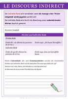 Vorschau - Arbeitsblätter - Französisch: Discours Indirect - auch interaktiv - Seite 3