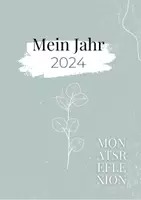 Vorschau - Arbeitsblätter - Journal - Monatsreflexion Mein Jahr 2024 - Deckblatt