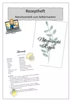 Vorschau - Experimente - Rezeptheft "Naturkosmetik zum Selbermachen" - Deckblatt