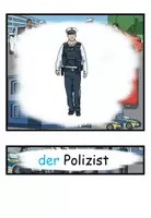 Vorschau - Bildkarten - Bildkarten und Wortkarten "Die Polizei" DaZ / DaF / Deutsch - Seite 1