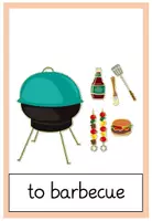 Vorschau - Bildkarten - family responsibilities - Aufgaben in der Familie Tafelmaterial in Grundschrift - Seite 3