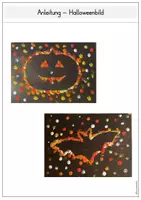 Vorschau - Mal- und Bastelvorlagen - Kunst: Halloween - Dot Painting - Seite 2