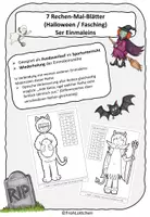 Vorschau - Arbeitsblätter - Einmaleins mit 5 (Rechen-Mal-Bläter) - Deckblatt