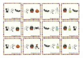 Vorschau - Spiele - Hör genau zu! Merkfähigkeit - Halloween - Deckblatt