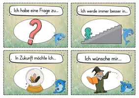 Vorschau - Fördermaterial/Inklusion - 20 Delfin Reflexionskarten für die Delfinklasse - Gesprächsanlass - Seite 2