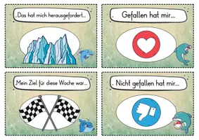 Vorschau - Fördermaterial/Inklusion - 20 Delfin Reflexionskarten für die Delfinklasse - Gesprächsanlass - Seite 3