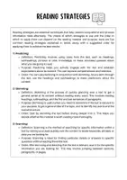 Vorschau - Merkblätter - Reading Strategies (+ Quiz) - Seite 1