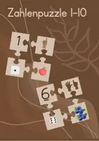 Vorschau - Bildkarten - Zahlenpuzzle 1-10 je 4 Puzzle Teile - Deckblatt