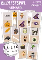 Vorschau - Spiele - Bildlesespiel Halloween - Deckblatt