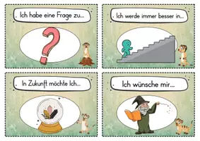 Vorschau - Fördermaterial/Inklusion - 20 Erdmännchen Reflexionskarten für die Erdmännchenklasse - Gesprächsanlass - Seite 2