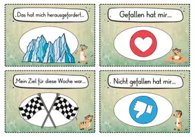 Vorschau - Fördermaterial/Inklusion - 20 Erdmännchen Reflexionskarten für die Erdmännchenklasse - Gesprächsanlass - Seite 3