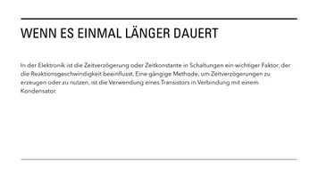 Vorschau - Arbeitsblätter - Materialpaket Zeitverzögerung mit Kondensator und Transistor - Seite 2
