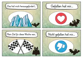 Vorschau - Fördermaterial/Inklusion - 20 Fledermaus Reflexionskarten für die Fledermausklasse - Gesprächsanlass - Seite 3